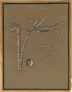 (Illustration till Rubáiyát av Omar Khayyám) Konstnärens signatur av Elihu Vedder