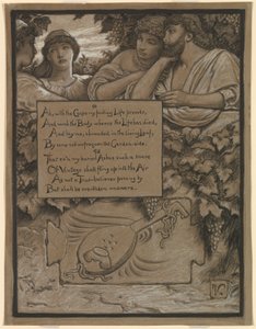 (Illustration för Rubáiyát av Omar Khayyám) Omars grav av Elihu Vedder