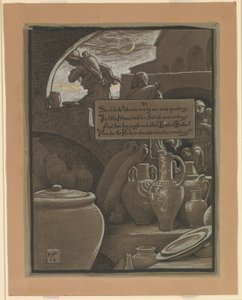 (Illustration till Rubáiyát av Omar Khayyám) Slutet på Ramazan av Elihu Vedder