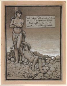 (Illustration till Rubáiyát av Omar Khayyám) Den siste mannen av Elihu Vedder