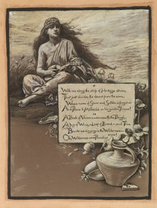 (Illustration till Rubáiyát av Omar Khayyám) Sången i vildmarken av Elihu Vedder