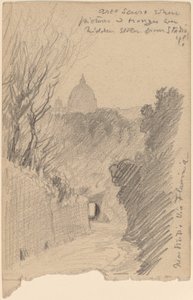 Arco Oscuro - Över Via Fiaminia, ca. 1890. av Elihu Vedder
