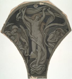 Tecknad film för Luna, från de sextio studierna för Huntington-taket (1926.80) av Elihu Vedder