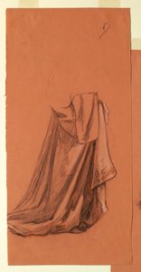 Teckning, Draperi (studie till oljemålning, "Bröllopsprocession" eller "Dansen", 1872-79)