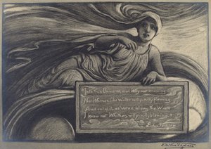 Into the Universe, sent 1800-tidigt 1900-tal. av Elihu Vedder