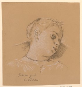 Italiensk tjej av Elihu Vedder