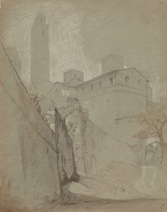 Orvieto, c. 1890. av Elihu Vedder