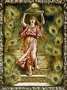 Prang design för jul, av Elihu Vedder