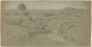 Romerskt landskap av Elihu Vedder