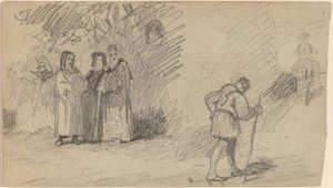 Sonen och åsnan, ca. 1859. av Elihu Vedder