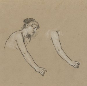 Studier för Figure of Winter av Elihu Vedder