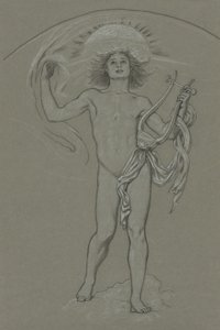 Studie för Apollo av Elihu Vedder