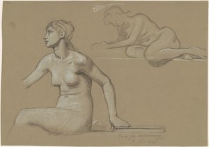 Studie för astronomi, 1892. av Elihu Vedder