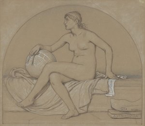 Studie för astronomi, 1892. av Elihu Vedder