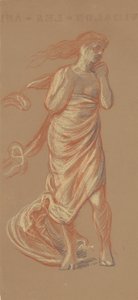 Studie för grekiska flickor som badar [recto], ca. 1872. av Elihu Vedder