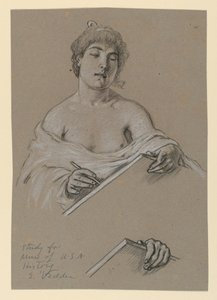 Studera för "Muse of History" av Elihu Vedder