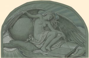 Studie för The Eclipse of the Sun by the Moon, 1892. av Elihu Vedder