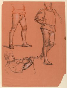 Studie för "Bröllopsprocessen" av Elihu Vedder