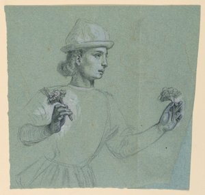 Studie för "Bröllopsprocessen" av Elihu Vedder