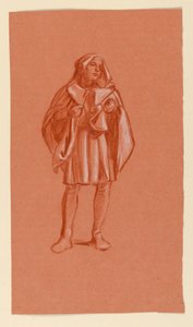 Studie för "Bröllopsprocessen" av Elihu Vedder