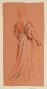 Studie för "Bröllopsprocessen" av Elihu Vedder