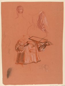 Studie för "Bröllopsprocessen" av Elihu Vedder