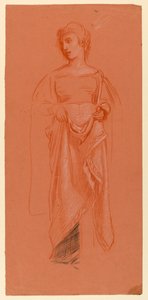 Studie för "Bröllopsprocessen" av Elihu Vedder