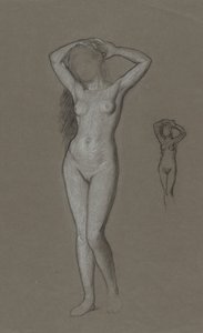 Studie för Venusfiguren av Elihu Vedder