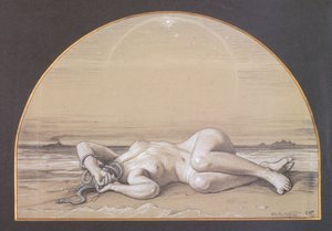 The Dead Medusa (krita på papper)