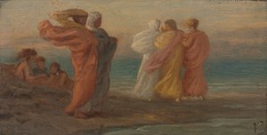 Musikfesten, ca. 1875. av Elihu Vedder