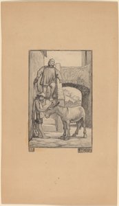Sonen och åsnan av Elihu Vedder