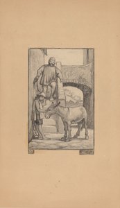 Sonen och åsnan, 1863. av Elihu Vedder