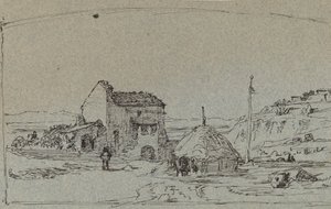 Toscana, ca. 1858. av Elihu Vedder
