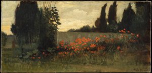 Cypress och vallmo av Elihu Vedder