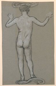 figurstudie: design för en fontän av Elihu Vedder