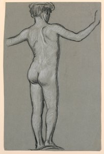 figurstudie för en fontändesign av Elihu Vedder