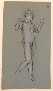 figurstudie för en fontändesign av Elihu Vedder