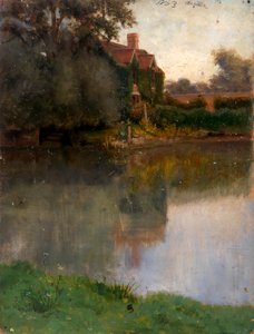 Edge of a Stream, sent 1800-tidigt 1900-tal.