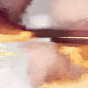 Golden Blush – abstrakt