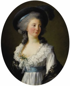 Franska: Portrait de Madame de Moreton, La Comtesse de Moreton de Chabrillan Porträtt av Madame de Moreton, Comtesse de Chabrillan, felidentifierad med Izabela Czartoryska