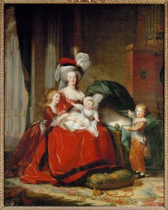 Drottning Marie-Antoinette och hennes barn av Elisabeth Louise Vigee-Lebrun
