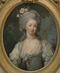 Ernestine Frederique, prinsessan av Croy - Porträtt av Ernestine-Frederique, prinsessan av Croy, av Vigee-Lebrun, Marie Louise Elisabeth (1755-1842). Olja på duk. Mått: 74x60cm. Nationalmuseum Stockholm av Elisabeth Louise Vigee Lebrun