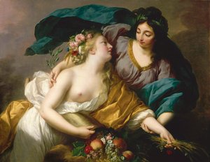 Peace Bringing Back Abundance Peace Bringing Back Abundance, 1780. av Elisabeth Louise Vigee Lebrun