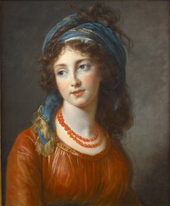 Porträtt av Aglaé de Gramont, née de Polignac 1768-1812, 1794 av Elisabeth Louise Vigee Lebrun