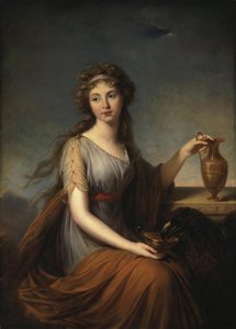 Porträtt av Anna Pitt som Hebe, 1792 av Elisabeth Louise Vigee Lebrun