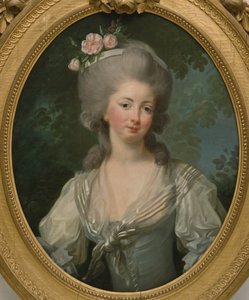Porträtt av Ernestine-Frederique, prinsessan av Croy. av Elisabeth Louise Vigee Lebrun