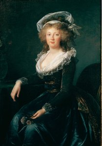 Porträtt av Marie Therese av Bourbon Neapel, drottning av Neapel och Sicilien (1772-1807) dåvarande fru till Francois II av Österrike Målning av Elisabeth Vigee Lebrun (1755-1842) 1790 Neapel, museo di Capodimonte - Prinsessan Maria Teresa (179355) (senare av Elisabeth Louise Vigee Lebrun