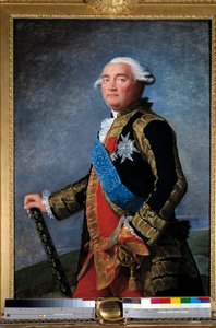 Porträtt av Philippe Henri, Marquis de Segur (1724-1801) marechal of France Minister Målning av Marie Elisabeth Louise Vigee Le Brun (eller Vigee-Lebrun eller Vigee Lebrun) (1755-1842). 1789. Storlek 1,15x0,81 m. - Porträtt av Philippe Henri, markis av Seg av Elisabeth Louise Vigee Lebrun