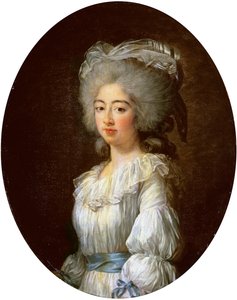 Porträtt av Louise Marie Josephine, Comtesse de Provence, senare drottning av Frankrike av Elisabeth Louise Vigee Lebrun