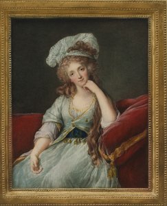 Portrait of Louise Marie Adelaide de Bourbon-Ponthievre, Duchess of Orleans  av Elisabeth Louise after Vigee Lebrun
